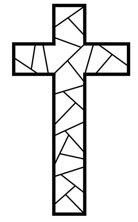 image result  mosaic cross patterns  cross coloring pages