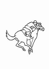 Rennpferd Ausmalbilder Pferde Ausmalbild Tiere Reiterin Springen Pferd Pinnwand sketch template