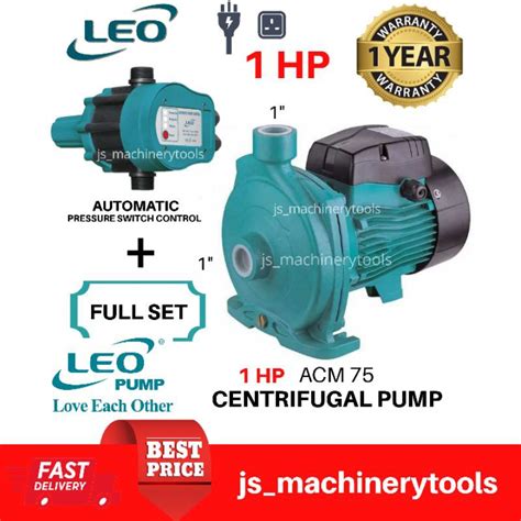 leo centrifugal water pump acm hp   automatic pressure switch control full set shopee