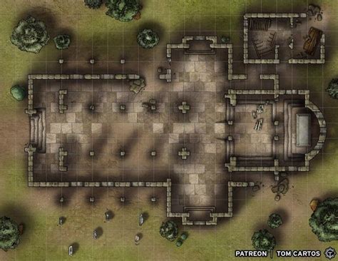 wilds ruins temple  battlemaps dnd world map