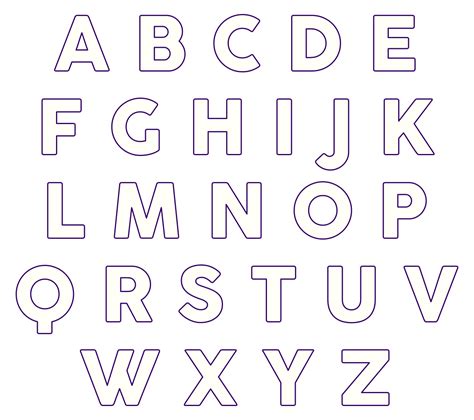 printable block letters large letter  template printableecom
