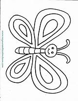 Coloring Butterfly Printable Kids Pages Spring Calm Colouring Print Preschool Sheets Click Need Down Flower Visit sketch template