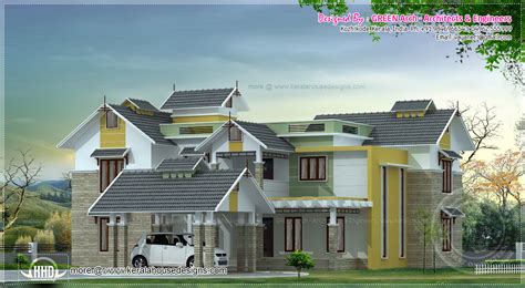 house elevation exterior designs kerala home design  floor plans  dream