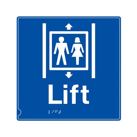 lift safety signs braille tactile sign  bigdug uk