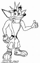 Crash Bandicoot Coloring Pages Drawings Drawing Colouring Getdrawings Kids Color Paintingvalley Choose Board sketch template