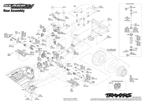 slash  ultimate   rear assembly exploded view traxxas