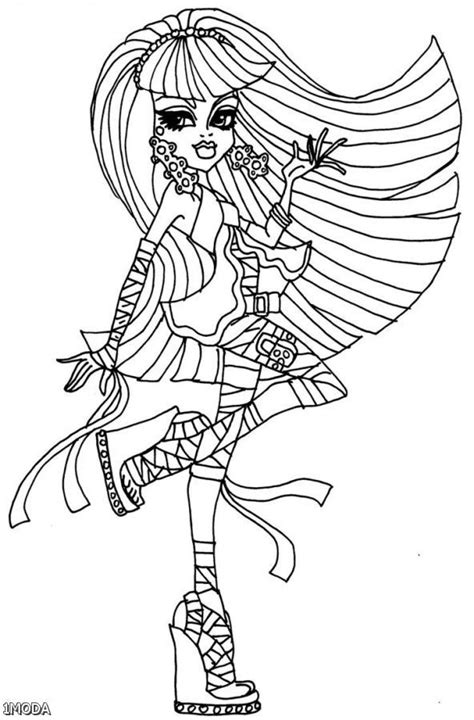 related image monster high pictures coloring pages cartoon coloring