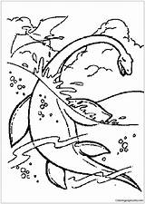 Dinosaurios Colorear Coloring Para Pages Plesiosaurus Dinosaur King Color Dibujos Plantillas Animales Imprimir Kids Card Imagen Print Coloringpagesonly sketch template