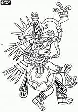 Coloring Huitzilopochtli Aztec Gods Pages Goddesses Aztecs Ancient Culture Colouring Designlooter Choose Board 19kb 401px Drawings sketch template