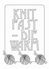 Coloring Pages Knit Warm Die Fast Don Browser Then Pdf Open Choose sketch template