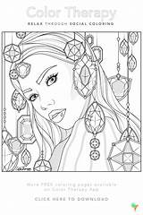 Coloring Pages Colortherapy sketch template