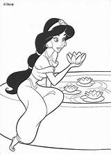 Aladdin Jasmine Coloring Pages Disney Aladin Printable Princess Sheets Cartoon Visit sketch template