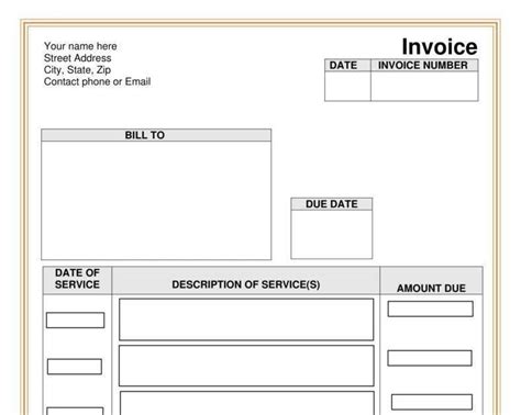 notary invoice template hq printable documents