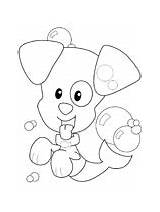 Bubble Coloring Puppy Pages Guppies Bubbles Puppies Surrounded sketch template