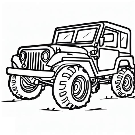 jeep coloring page  print  color