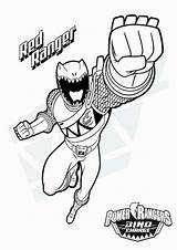 Power Rangers Coloring Pages Ranger Print Tulamama Red Easy sketch template