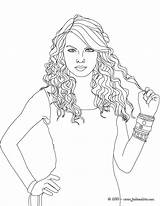 Swift Taylor Coloring Pages Curly Hair Beyonce Print Printable Color Sketches Celebrity Getcolorings Getdrawings People Template Album Book Girls Detailed sketch template