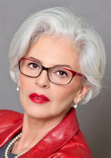 Glasses Grey Hair Styles For Women Short Hair Cuts For Women Thick