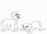 Coloring Kovu Kiara Pages Clipart Library Color sketch template