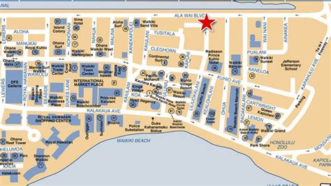 map  downtown waikiki waikiki beach honolulu hawaii yahoo