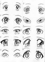 Eyes Anime Drawing Draw Cute Eye Step Deviantart Cartoon Sketch Ojos Female Drawings Dibujar Simple Como Easy Girl Manga Sketches sketch template