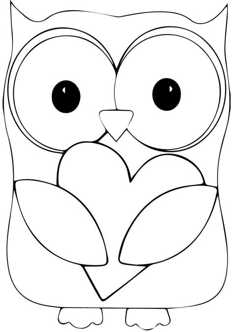 owl template coloring pages