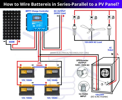 solar battery wiring