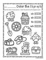 Ch Coloring Sh Wh Activity Th Digraphs Words Sheets Prep Kids Reading Match Digraph Phonics Pages Teacherspayteachers sketch template