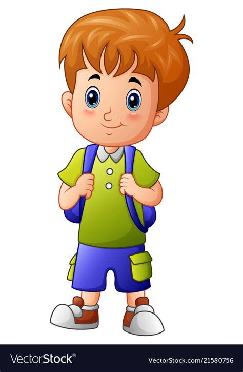 cute  boy cartoon royalty  vector image