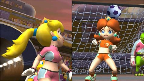super mario strikers peach vs daisy gamecube gameplay 4k60fps
