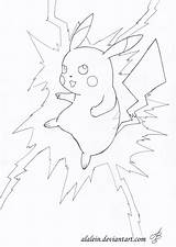 Pikachu Pokemon Attacks Plusle Img04 Shaymin 4kids Spetri sketch template