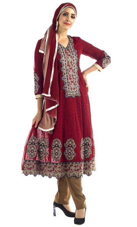 red and tan shalwar kameez set this stunning shalwar