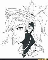 Mercy Overwatch Drawings Fan Drawing Deviantart Fanart Angel Sketches Character Reference Ifunny Choose Board sketch template