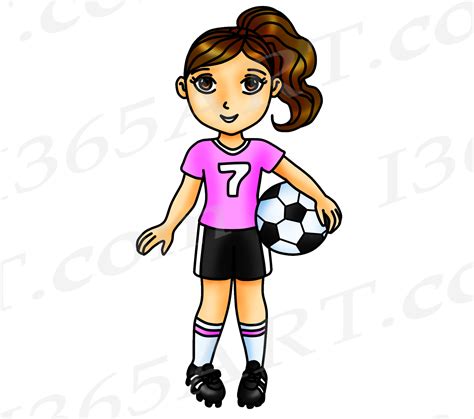 Soccer Pink Soccer Girl Clipart Sports Clip Art World