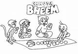 Bheem Chota Pages Coloring Friends Fruits Color Netart Print sketch template