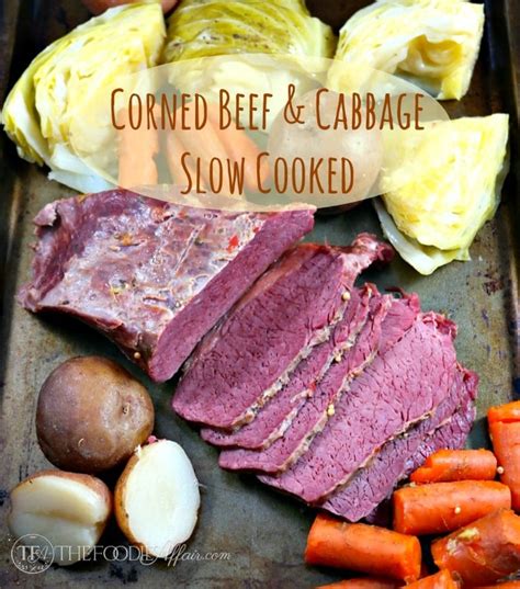 simple corned beef cabbage slow cooked recipe