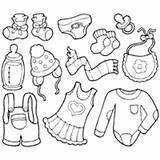 Clothes Baby Coloring Pages Surfnetkids sketch template