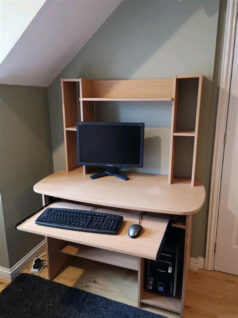 wooden study desk  storage  livingston west lothian gumtree