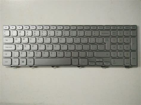 notebook laptop keyboard  dell inspiron    backlit ar