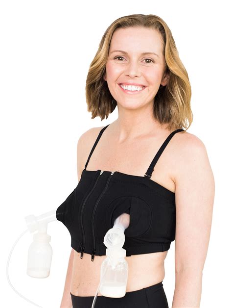Simple Wishes Signature Hands Free Breastpump Bra Black Xs Large
