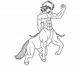 Centaur sketch template
