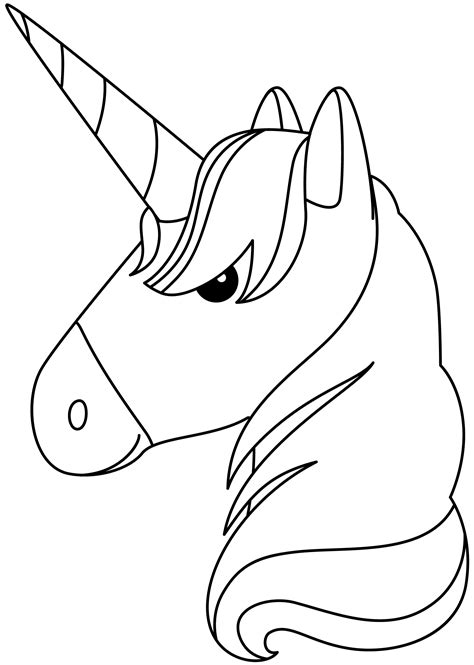 unicorn head printable template  printable papercraft templates