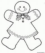 Gingerbread Coloring Pages Printable Girl Print Popular sketch template