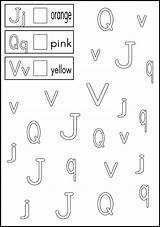 Worksheets Letter Recognition Alphabet Choose Board Color sketch template