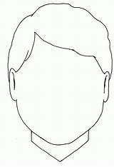 Coloring Body Parts Face Boy Popular sketch template