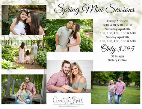 spring mini sessions creative shots photography