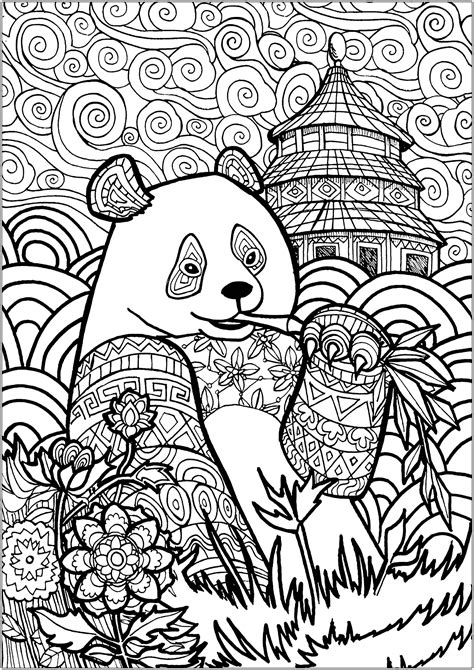 panda  china panda adult coloring pages