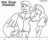 Coloring Swan Princess Pages Odette Cartoon Popular Library Clipart Coloringhome Colorings Related sketch template