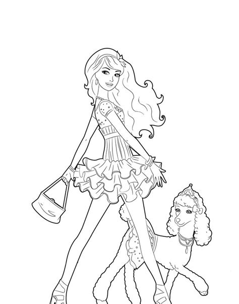 barbie horse  coloring pages png  file