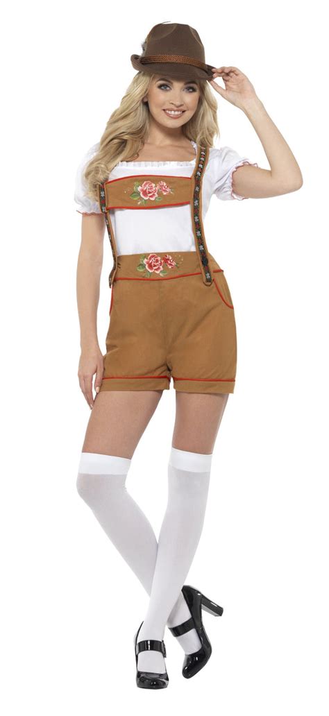 Oktoberfest Sexy Bavarian Beer Girl Lederhosen Costume Disguises